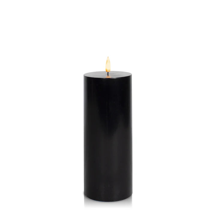 Black LED Pillar Candle