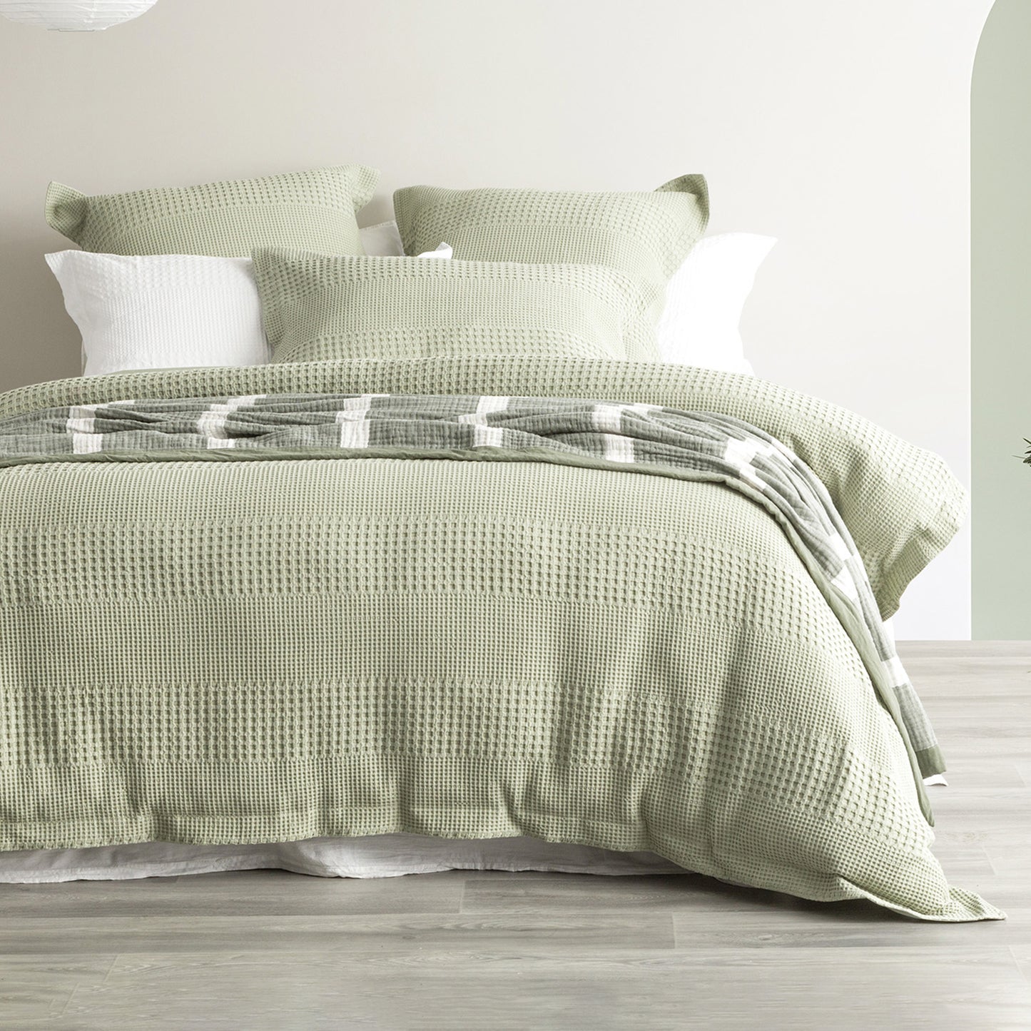 Elegance Waffle Cotton Jacquard Quilt Cover Set
