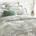 PALM TREE SAGE GREEN QUILT COVER SET
