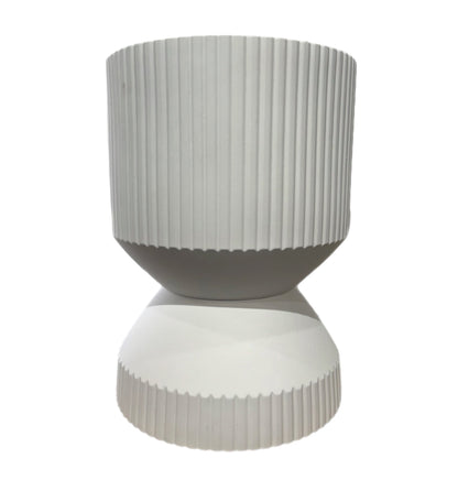 Rippled Footed Pot Planter