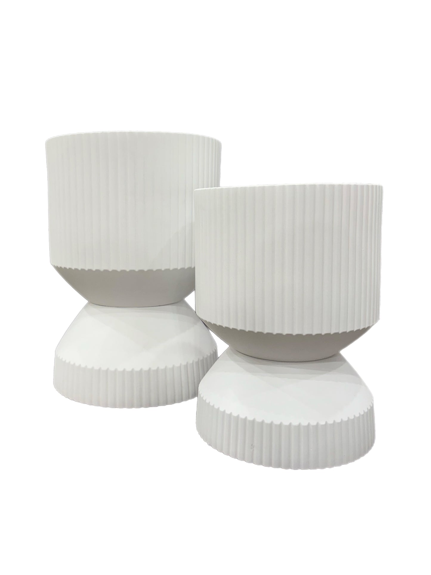 Rippled Footed Pot Planter