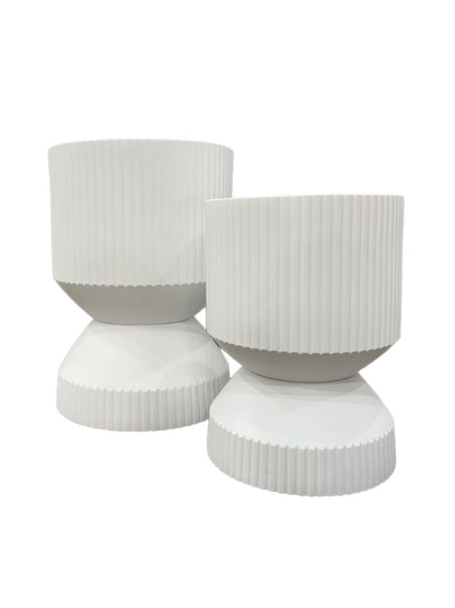 Rippled Footed Pot Planter