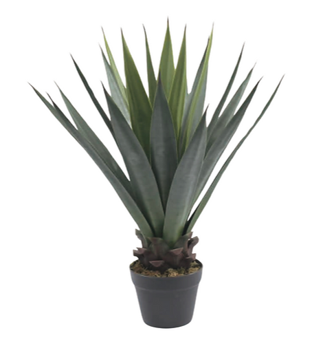 Potted Faux Yucca Plant