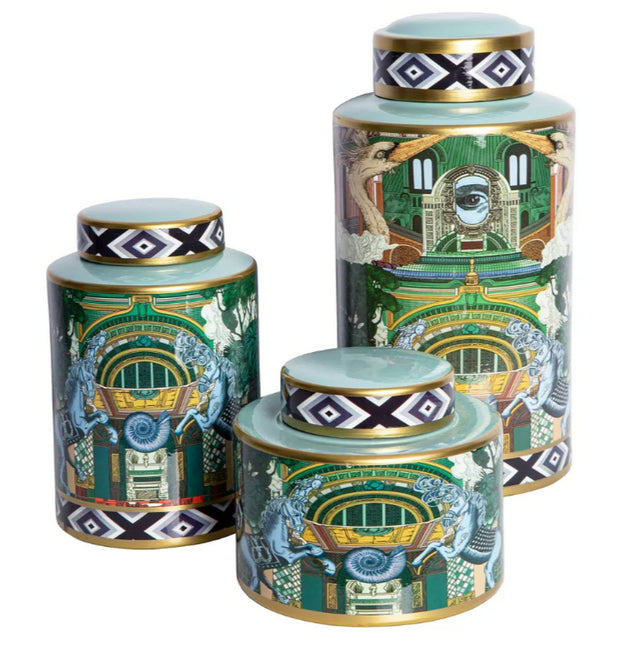 Akira Porcelain Wide Jar - Wide