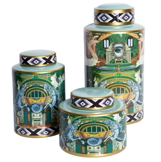 Akira Porcelain Wide Jar - Large