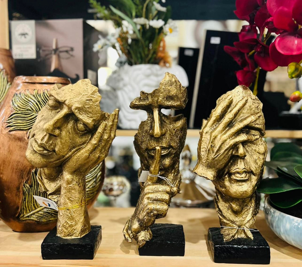 The 'Speak No Evil' Gold Statue