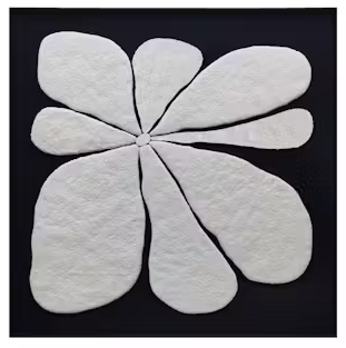 Amber Abstract Flower Art