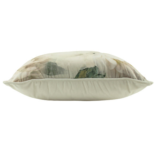 White Peony Velvet 30x50cm Cushion