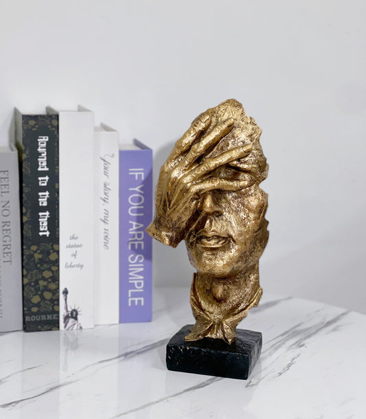 The 'See No Evil' Gold Statue