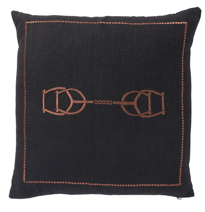 Equestrian Luxe Noir 50cm Cushion
