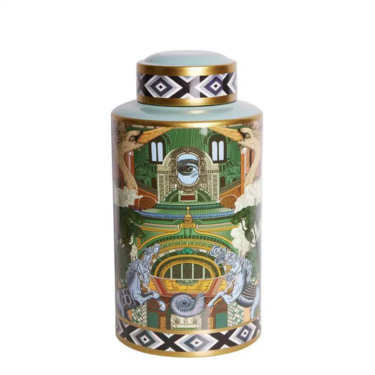 Akira Porcelain Wide Jar - Large