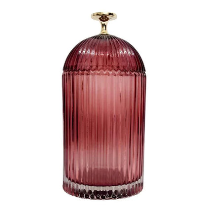 Florence Ribbed Dome Glass Jar