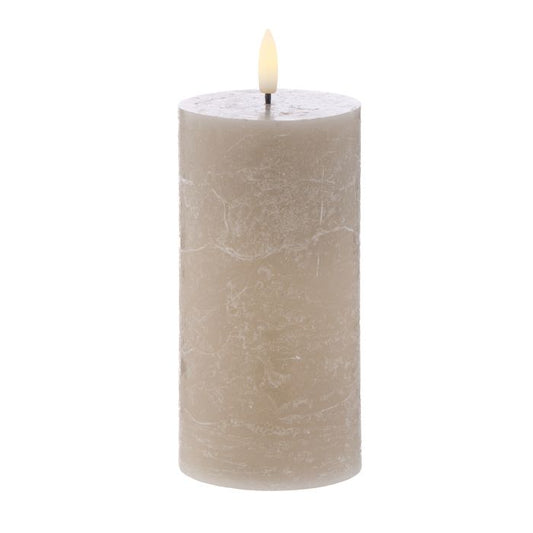 Hughe LED Flickering Pillar Candle