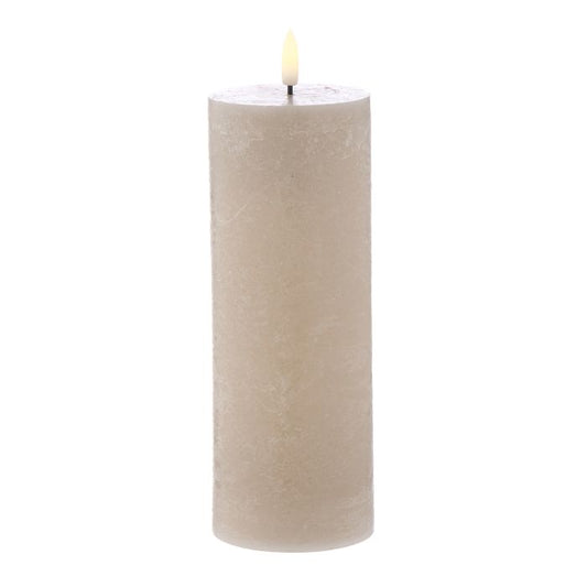 Hughe LED Flickering Pillar Candle