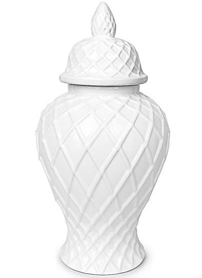 Ceramic Cross Temple Jar