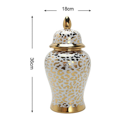 Leopard Luxe Ceramic Jar