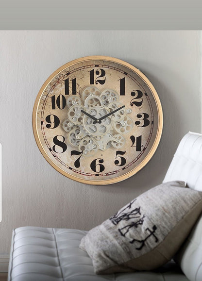 Henri Round Industrial Wall Clock 47cm