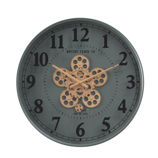 Henri Round Industrial Wall Clock 50cm