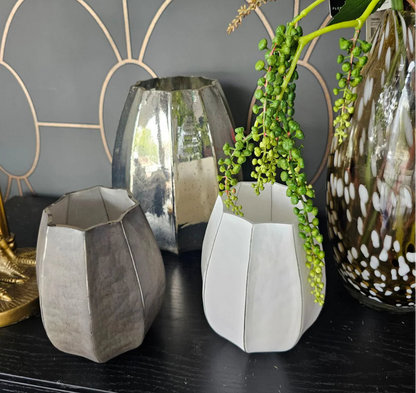 Lantern Vase Silver