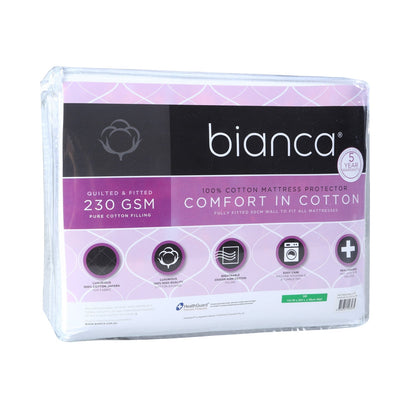 Comfort In Cotton Quilted Mattress Protector