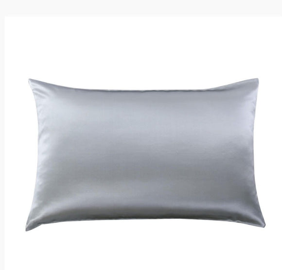 Silver Silk Pillowcase