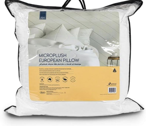 Microplush European Pillow